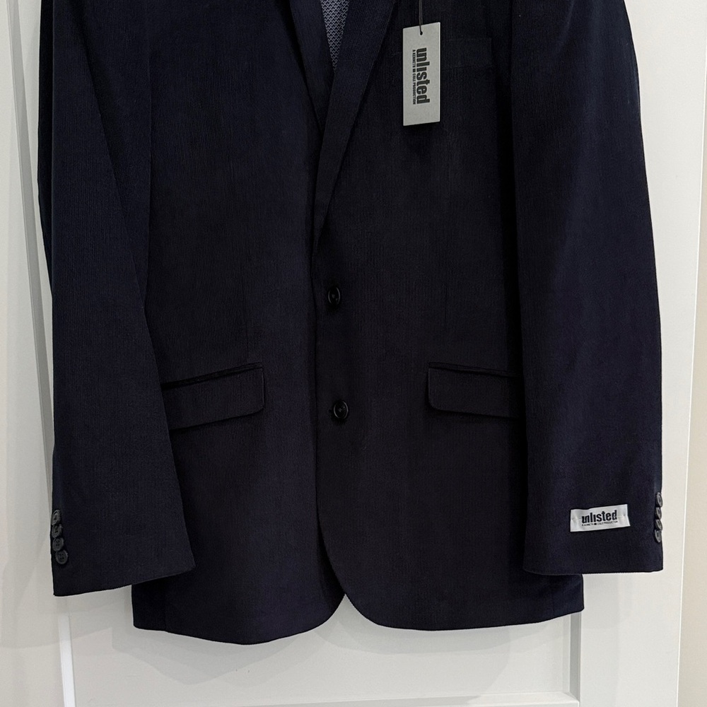 NWT Men's Navy Corduroy Blazer​ - Picture 2 of 5